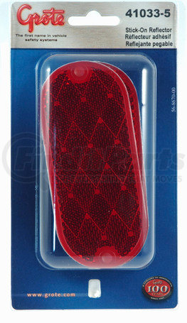 Grote 41032-5 Oval Reflector - Red, Multi Pack
