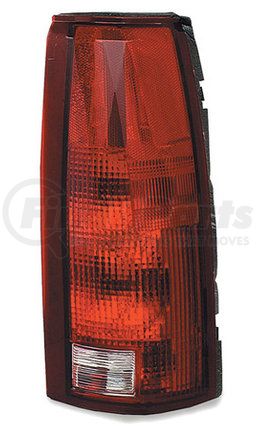 Grote 85362-5 Brake / Tail Light Combination Lens - Rectangular, Red and Clear, Right