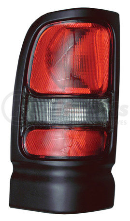 Grote 85582-5 Brake / Tail Light Combination Lens - Rectangular, Red and Clear, Left