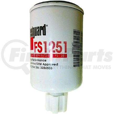 Fleetguard FS1251 Fuel Filter + Cross Reference | FinditParts