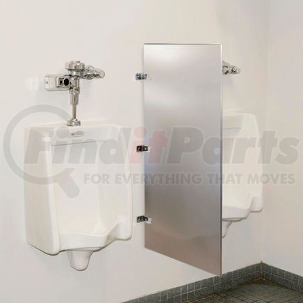 Global Industrial 261998 Global Industrial&#153; Bathroom Stainless Steel Urinal Screen 24 x 42