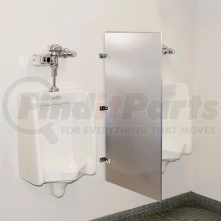 Global Industrial 261998 Global Industrial™ Bathroom Stainless Steel Urinal Screen 24 x 42