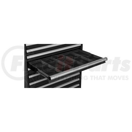 Global Industrial 316070 Global Industrial&#8482; Dividers for 3"H Drawer of Modular Drawer Cabinet 36"Wx24"D, Black