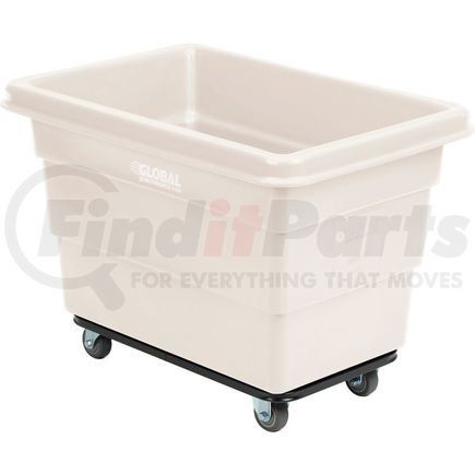 Global Industrial 800310WH Global Industrial&#8482; Plastic Bulk Box Truck, 6 Bushel, Steel Chassis Base, White