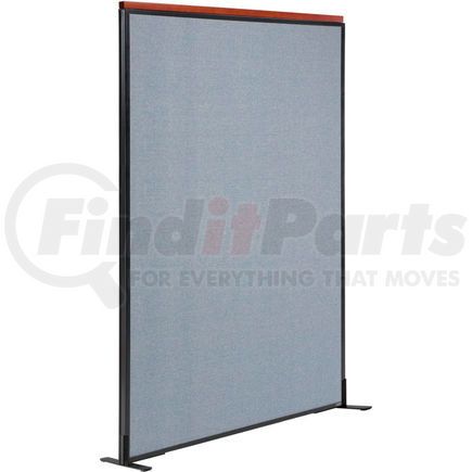 GLOBAL INDUSTRIAL 695793FBL Interion&#174; Deluxe Freestanding Office Partition Panel, 48-1/4"W x 96"H, Blue