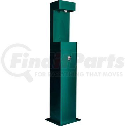 Global Industrial 761222GN Global Industrial&#8482; Outdoor Pedestal Bottle Filler Station, Green