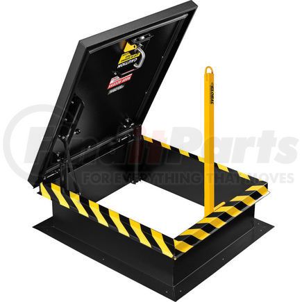 Global Industrial 713158 Global Industrial&#8482; Yellow Powder Coated Steel Ladder Safety Post