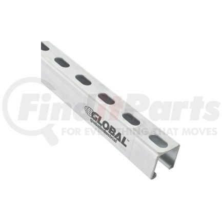 GLOBAL INDUSTRIAL 713139 Global Industrial&#153; 8' Slotted Strut Channel QTY 4, 1-5/8x7/8, 12 GA, Pre-Galvanized Zinc Plated