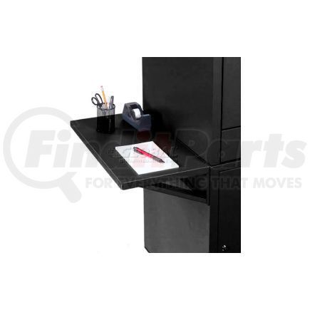 Global Industrial 237368BK Side Shelf Kit For Global Industrial&#8482; Computer Cabinet, Black, Set of 2