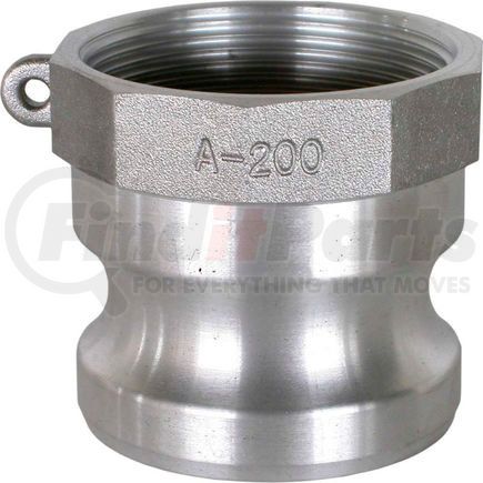 BE Power Equipment 90.390.114 1-1/4" Aluminum Camlock Fitting - Male Coupler x FPT Thread