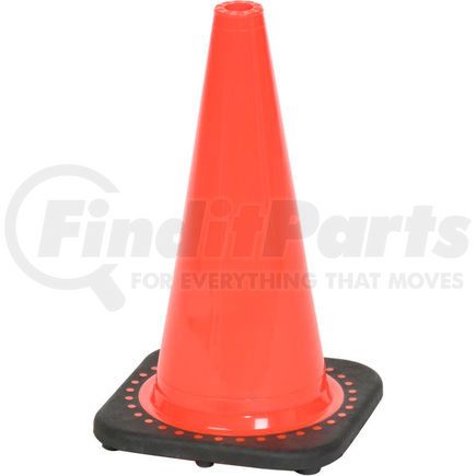 Cortina Safety Products 03-500-05 18" Traffic Cone, Non-Reflective, Orange W/ Black Base, 3 lbs, 03-500-05