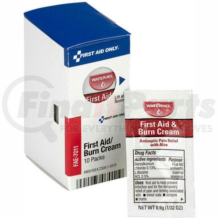 Acme United FAE-7011 First Aid Only FAE-7011 Burn Cream, 10 Packets/Box