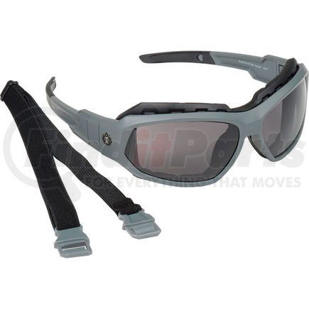 Ergodyne 56133 Ergodyne&#174; Skullerz&#174; Loki Safety Glasses/Goggles W/Fog-Off, Smoke AF Lens, Matte Gray Frame