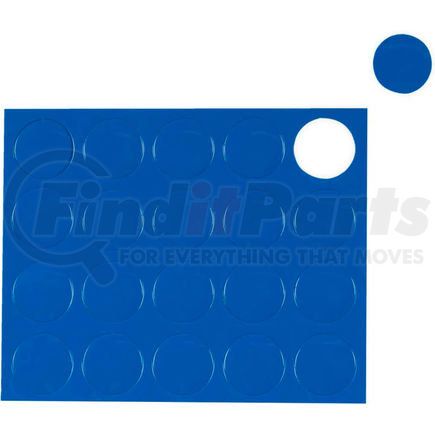 Bi-Silque Visual Communication Product, Inc. FM1601 MasterVision Blue Circle Magnets, Pack of 20