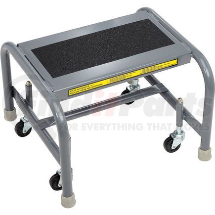 Tri-Arc WLSR001163-WM 1 Step Mobile Steel Step Stand w/ Solid Anti-Slip Top Step - WLSR001163-WM