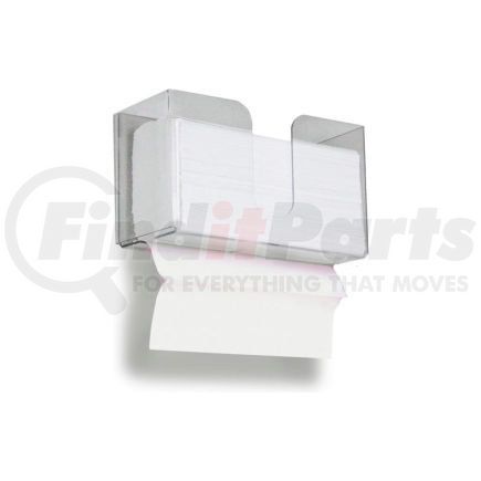 Trippnt 51912 TrippNT Single Dual-Dispensing Folded Paper Towel Dispenser, Clear