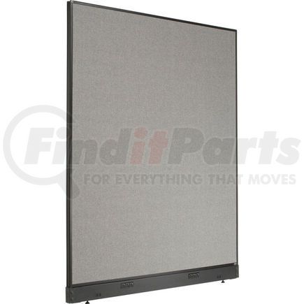 GLOBAL INDUSTRIAL 238640EGY Interion&#174; Electric Office Partition Panel, 60-1/4"W x 76"H, Gray