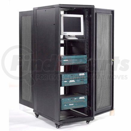 Global Industrial 239116A Global Industrial&#153; Network Server Data Rack Enclosure Cabinet with Vented Doors, 37U, Assembled
