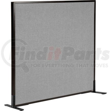 Global Industrial 240225FGY Interion&#174; Freestanding Office Partition Panel, 48-1/4"W x 42"H, Gray