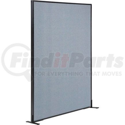 Global Industrial 238638FBL Interion&#174; Freestanding Office Partition Panel, 48-1/4"W x 72"H, Blue