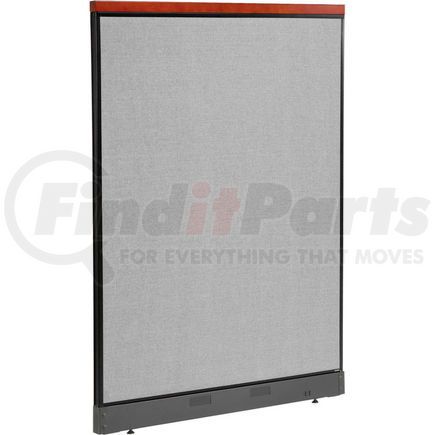 Global Industrial 277559PGY Interion&#174; Deluxe Office Partition Panel with Pass Thru Cable, 48-1/4"W x 65-1/2"H, Gray