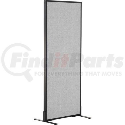 Global Industrial 694656FGY Interion&#174; Freestanding Office Partition Panel, 24-1/4"W x 60"H, Gray