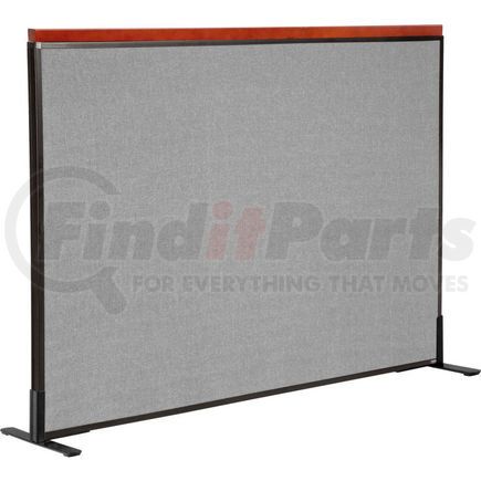 GLOBAL INDUSTRIAL 694848FGY Interion&#174; Deluxe Freestanding Office Partition Panel, 60-1/4"W x 43-1/2"H, Gray