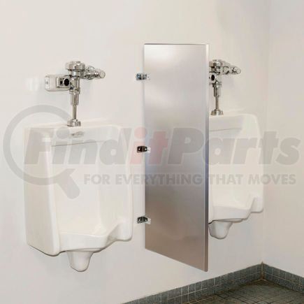 Global Industrial 261997 Global Industrial&#153; Bathroom Stainless Steel Urinal Screen 18 x 42