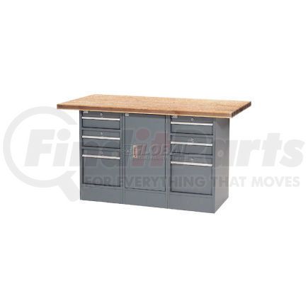 Global Industrial 239175 Global Industrial 60"W x 30"D Shop Top 6 Drawer/1 Cabinet Workbench