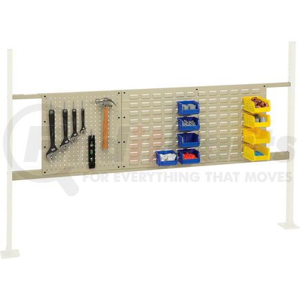 Global Industrial 318862TN Global Industrial&#153; Panel Kit for 72"W Workbench - 18"W Pegboard & 36"W Louver, Mounting Rail TN