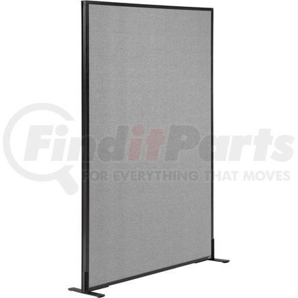 Global Industrial 238635FGY Interion&#174; Freestanding Office Partition Panel, 36-1/4"W x 60"H, Gray