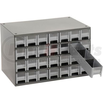 Akro Mils 19228 Akro-Mils Steel Small Parts Storage Cabinet 19228 - 17"W x 11"D x 11"H w/ 28 Gray Drawers