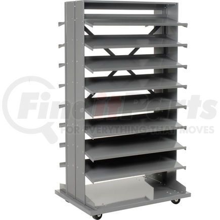 Global Industrial 235216 Global Industrial&#153; Mobile Double Sided Bin Rack Without Bins