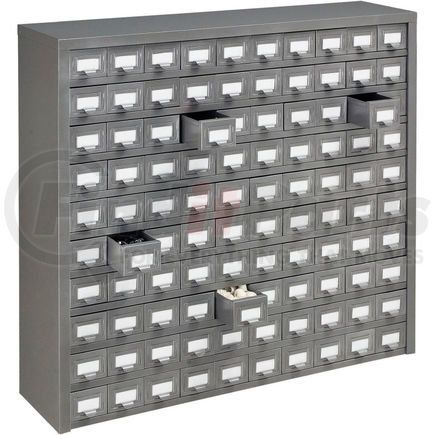 Global Industrial 986102 Global Industrial&#8482; Steel Storage Drawer Cabinet - 100 Drawers 36"W x 9"D x 34-1/2"H