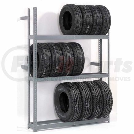 Global Industrial 613145 Global Industrial&#8482; 3 Tier Double Entry Tire Rack 60"W x 54"D x 84"H