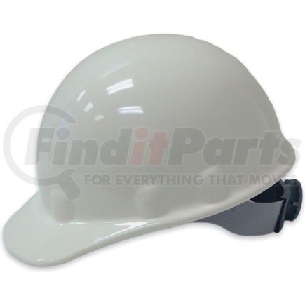 North Safety E2RW01A000 Honeywell Fibre-Metal&#174; Cap Style Hard Hat, Ratchet Suspension, White, HDPE, E2 Series