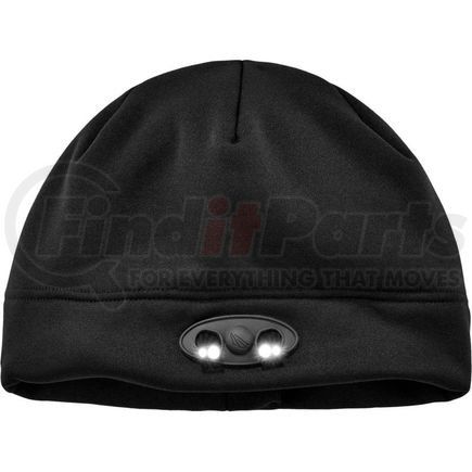 Ergodyne 16803 Ergodyne&#174; N-Ferno&#174; 6804 Skull Cap Beanie Hat With LED Lights, Black