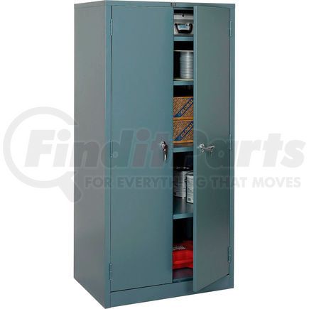 Global Industrial 493312GY Global Industrial&#153; Storage Cabinet, Turn Handle, 36"Wx24"Dx78"H, Gray, Assembled