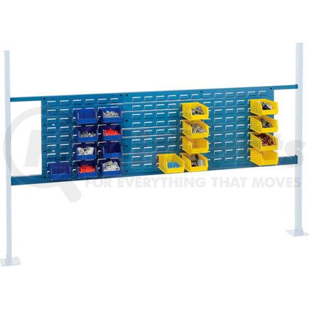 Global Industrial 318861BL Global Industrial&#153; Panel Kit for 72"W Workbench - 18"W and 36"W Louvers, Mounting Rail Blue