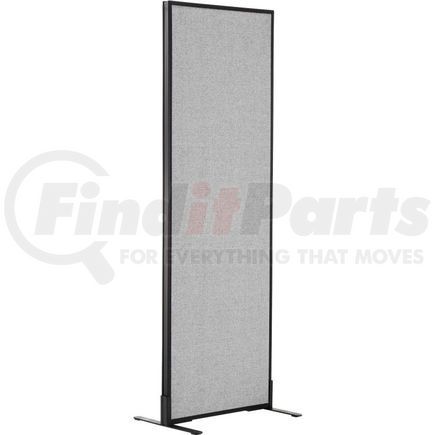 GLOBAL INDUSTRIAL 695787FGY Interion&#174; Freestanding Office Partition Panel, 24-1/4"W x 96"H, Gray