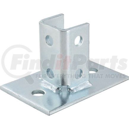 Global Industrial 713124 Global Industrial 1-5/8" Post Base P2942eg, Electro-Galvanized