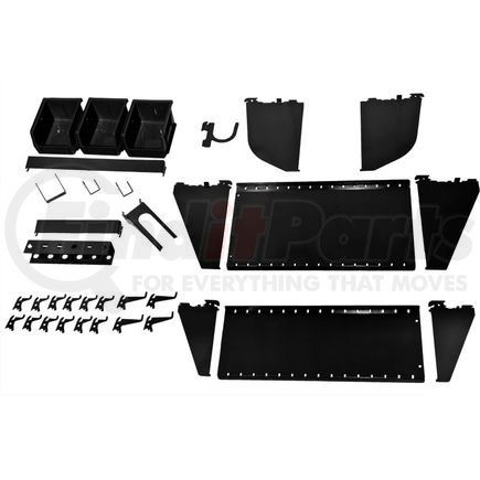 Wall Control KT-400-WRK B Wall Control Slotted Tool Board Workstation Accessory Kit For Pegboard & Slotted Tool Board, Black