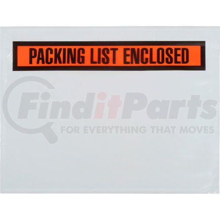 Laddawn Products Co 3880 Packing List Envelopes - "Packing List Enclosed" 7" x 5-1/2" Panel Face, Orange - 1000/Case