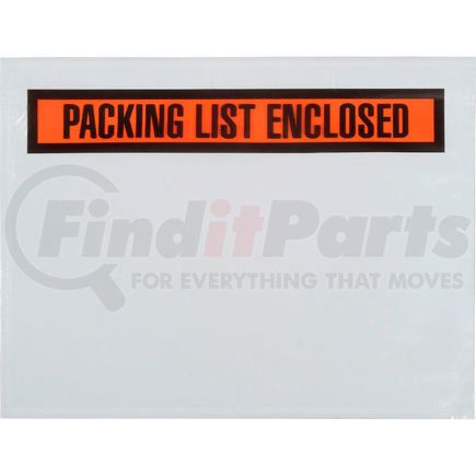 LADDAWN PRODUCTS CO 3880 Packing List Envelopes - "Packing List Enclosed" 7" x 5-1/2" Panel Face, Orange - 1000/Case