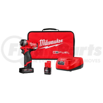 MILWAUKEE 2552-22 -  m12 fuel 1/4" stubby impact wrench kit