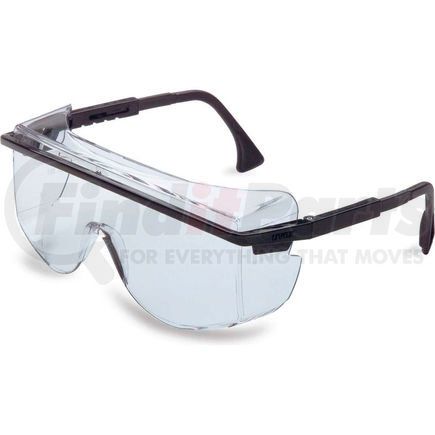 North Safety S2500 Uvex&#174; Astrospec S2500 OTG Safety Glasses, Black Frame, Clear Lens, Scratch-Resistant