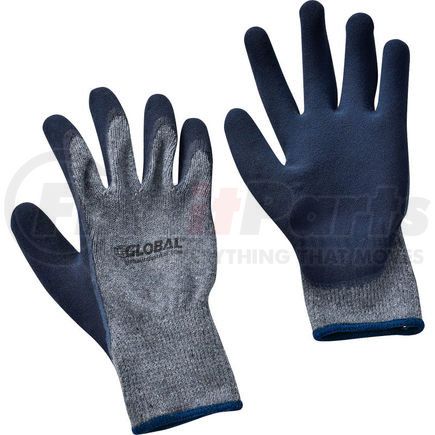 GLOBAL INDUSTRIAL 708349XL Global Industrial&#153; Ultra-Grip Foam Latex Coated Gloves, Poly/Cotton Knit, Black/Gray, XL, 1PR