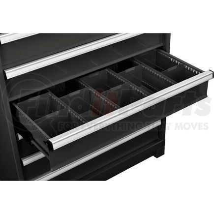 Global Industrial 316073 Global Industrial&#8482; Dividers for 6"H Drawer of Modular Drawer Cabinet 36"Wx24"D, Black