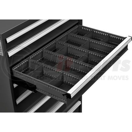 Global Industrial 316072 Global Industrial&#8482; Dividers for 5"H Drawer of Modular Drawer Cabinet 36"Wx24"D, Black