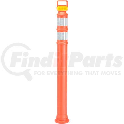 Cortina Safety Products 03-737 49" Orange Ez Grab Delineator Post W/2ea 3" Hi Reflective